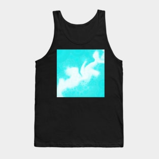 Turquoise Cloud Pattern Tank Top